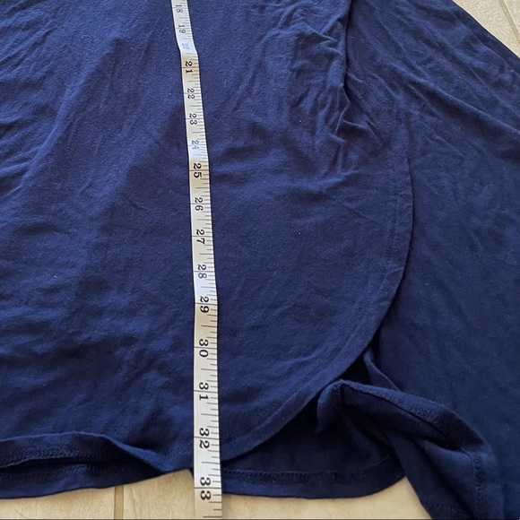 Wrap like sundress vneck  navy dress - Picture 7 of 7